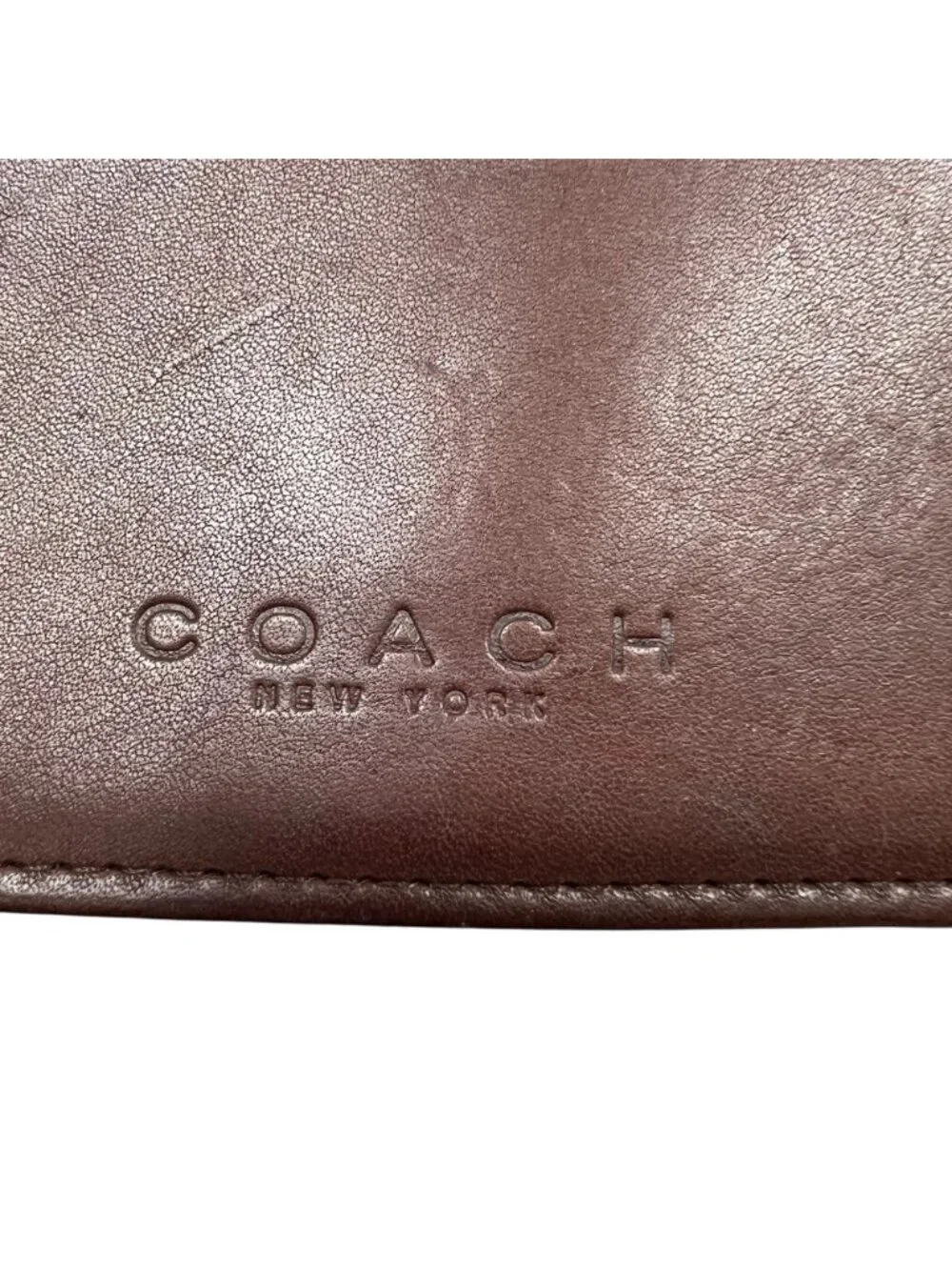 Coach Tribeca 9091 Leather Rectangular Crossbody Bag Chocolate Brown